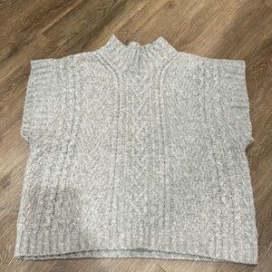 Gray sweater vest